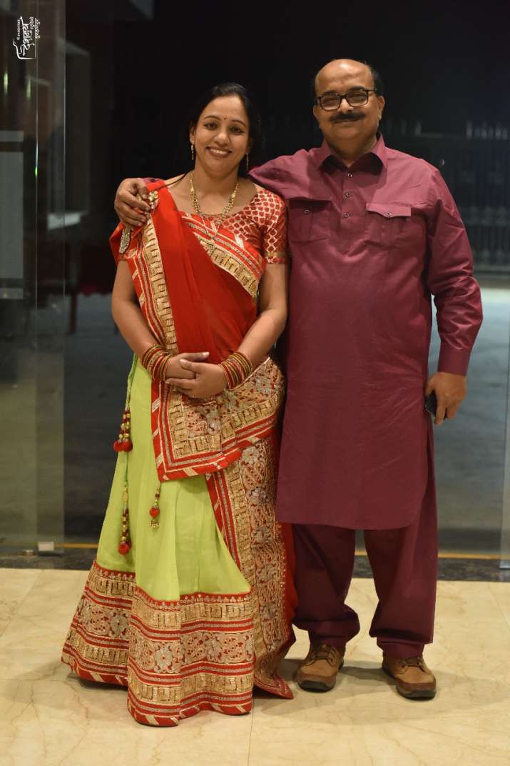 India Tv - Anand Prakash Chokse, the educationist of Burhanpur, with his wife