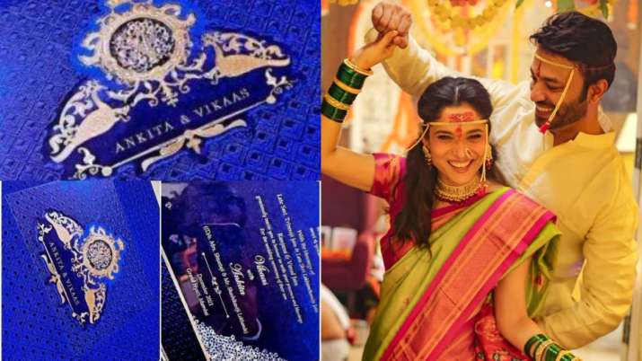 Ankita Lokhande-Vicky Jain&#39;s wedding card goes viral, see pics here | Celebrities News – India TV