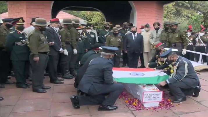 India Tv - Chief of Defence Staff General Bipin Rawat,helicopter crash,CDS Bipin Rawat Funeral Live Updates,Bip
