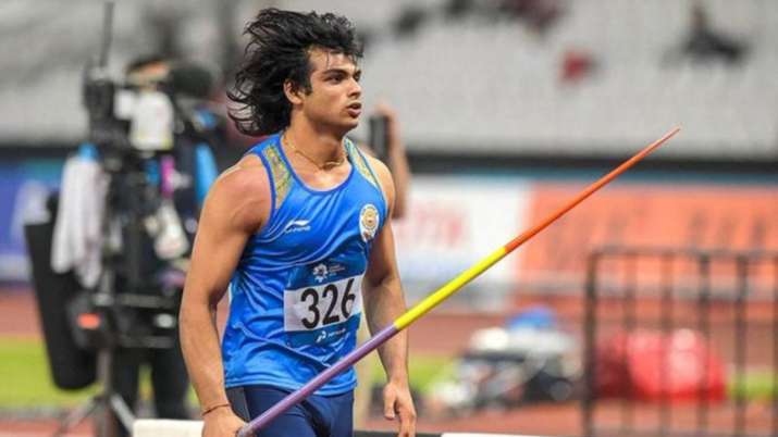 File photo of Neeraj Chopra at the Lisbon city meeting.