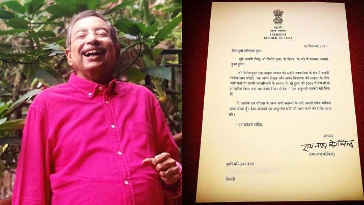 Mallika Dua shares President Kovind condolence letter post demise of father Vinod Dua - Vimarsana News