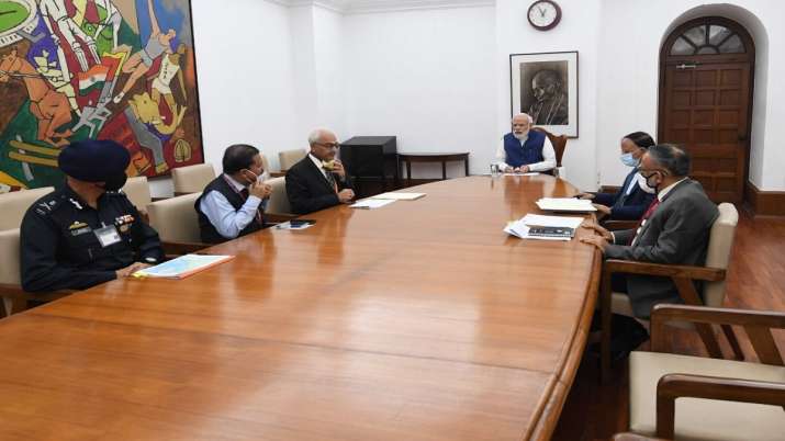 PM Modi was briefed on the possible cyclonic storm over the