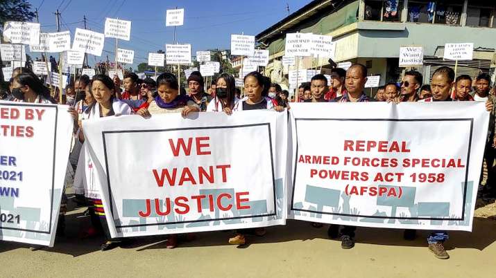 Nagaland firing incident Cong demands Shah’s resignation probe by Guwahati HC judge