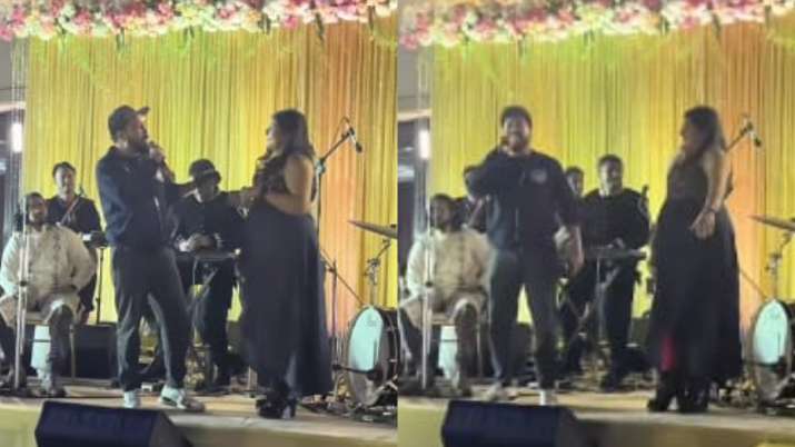 Mika Singh gatecrashes wedding with Rahul Vaidya, sings hit number, 'Sawan Mein Lag Gayi Aag..' |  WA