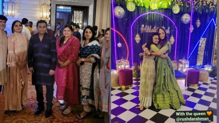 AR Rahman's niece and actor Rahman's daughter Rushda tied the knot.  look at the pictures