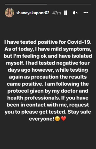 India Tv - Shanaya Kapoor tests positive for Covid-19 after mother Maheep