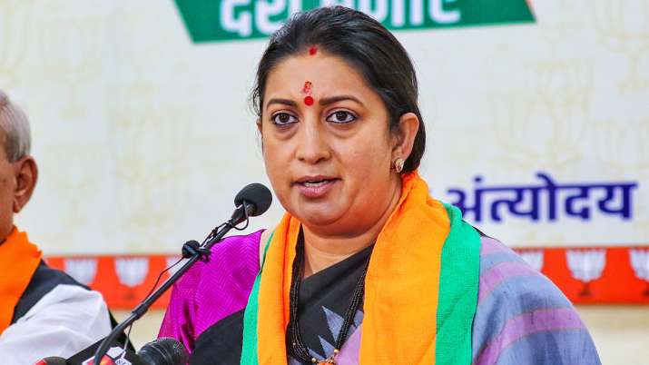 BJP leader and Union Minister Smriti Irani