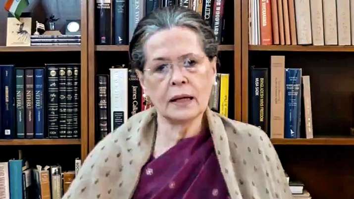 Congress interim president Sonia Gandhi 