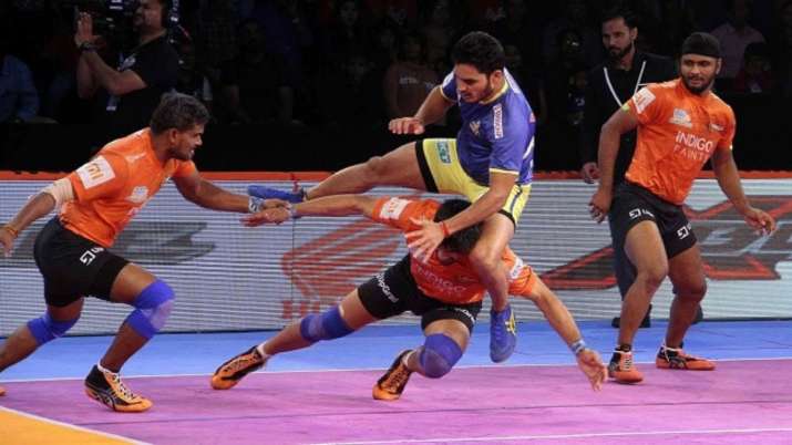 File photo from Tamil Thalaivas vs U Mumba encounter in PKL 7.