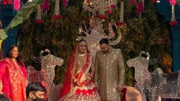 India Tv - Tejashwi Yadav wedding first photo