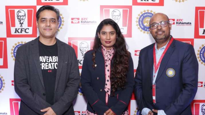 India women's team captain Mithali Raj (centre) during a promotional event in New Delhi on Wednesday