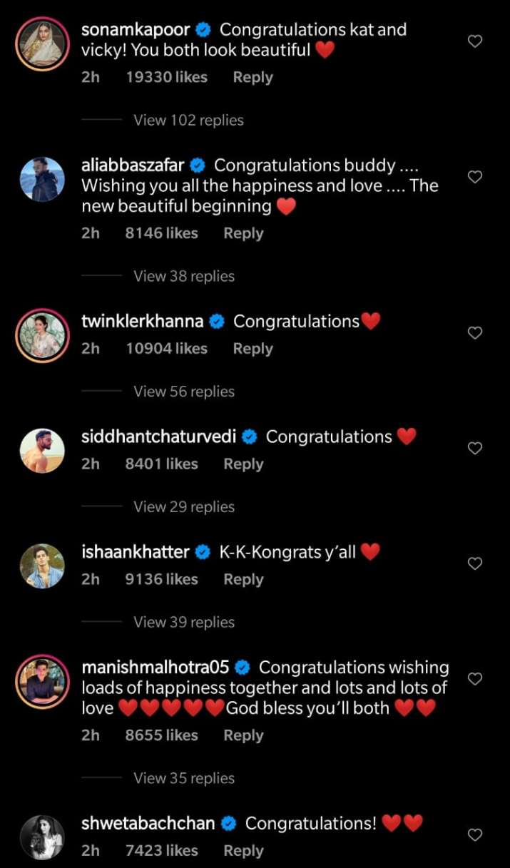 India Tv - Katrina Kaif-Vicky Kaushal wedding: Kareena Kapoor, Alia Bhatt, Priyanka Chopra and others send wishes