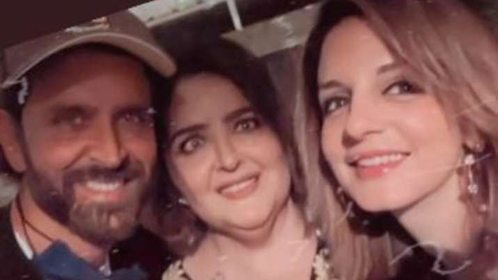 Sussanne Khan reunites with Hrithik Roshan for his sister’s birthday; see family pics