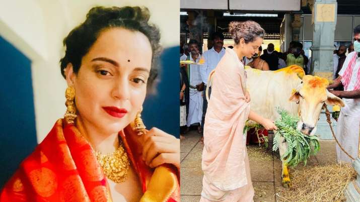 Kangana Ranaut reaches Tirupati on New Year's Eve;  Says 'I want less FIRs and more love letters this year'; 