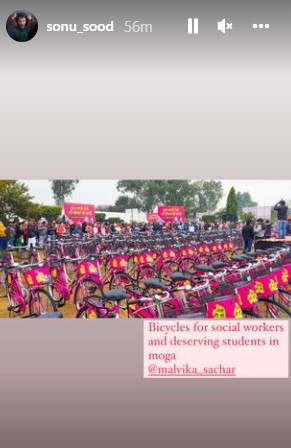 India Tv - Sonu Sood distributes 1000 bicycles to school students & social workers in hometown Moga