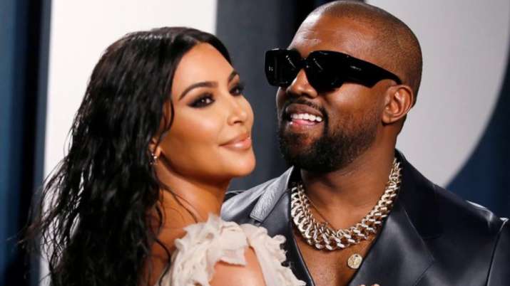 Kanye West and Kim Kardashian 