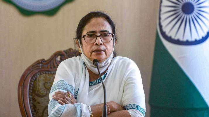 West Bengal Chief Minister Mamata Banerjee addresses a