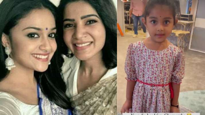 Keerthy Suresh records awwdorable video featuring Samantha Ruth Prabhu’s little fan