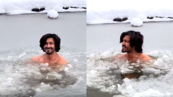 Vidyut Jammwal takes dip in frozen lake; fans say, 'You're Bear Grylls of India' | WATCH