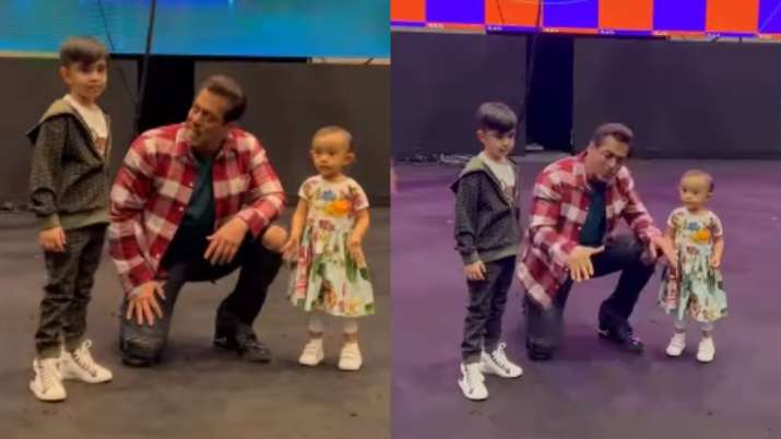 Cuteness alert! Salman Khan dances with nephew Ahil & niece Ayat in viral video; fans call him 'Best Mamu'