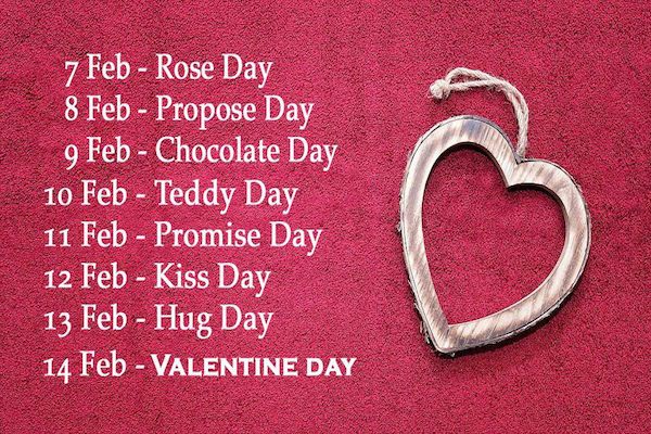 Valentine day 2022 date list