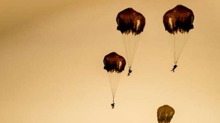 India Tv - The Parachute Regiment of the Indian Army conducted an aerial exercise in peninsular India on 14 and 15 March. 