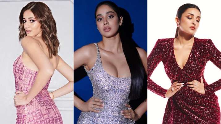 bollywood actress in sequin dress
