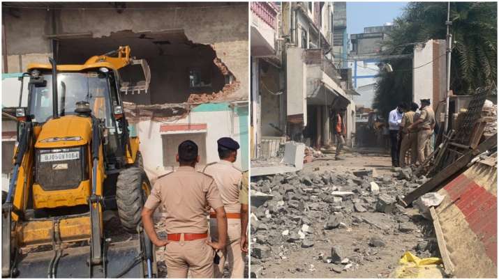 Gujarat Surat local don Aarif Kothari notorious criminal bulldozer raze property Police action - Vimarsana News
