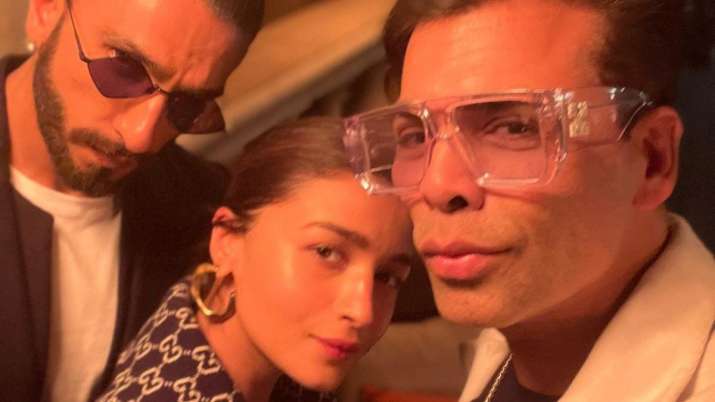 Alia Bhatt, Ranveer Singh, Karan Johar