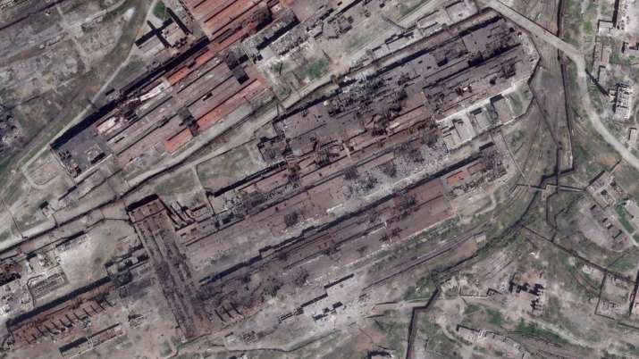 India Tv - This satellite image from Planet Labs PBC shows damage at the Azovstal steelworks in Mariupol, Ukraine, Wednesday, April 27, 2022. 