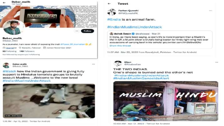 Disinformation campaign through Pakistani Twitter handle