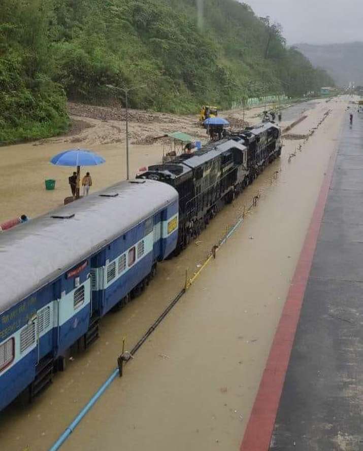 India Tv - Rain in Assam, floods in Assam