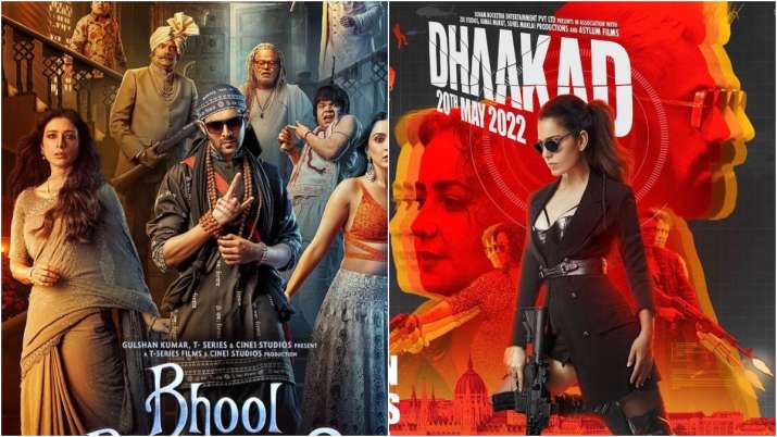 Friday Releases: It’s Kangana Ranaut’s Dhaakad vs Kartik Aaryan’s Bhool Bhulaiyaa 2
