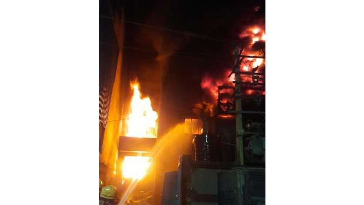 massive fire, narela factory, delhi narela factory fire