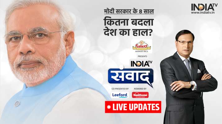 Modi govt 8 years: India TV to host day-long mega conclave 'Samvaad' today | LIVE Updates