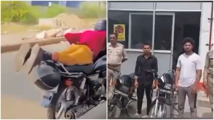 Noida: Bike stunt for social media lands 'Shaktimaan' and his 2 friends in jail | VIDEO