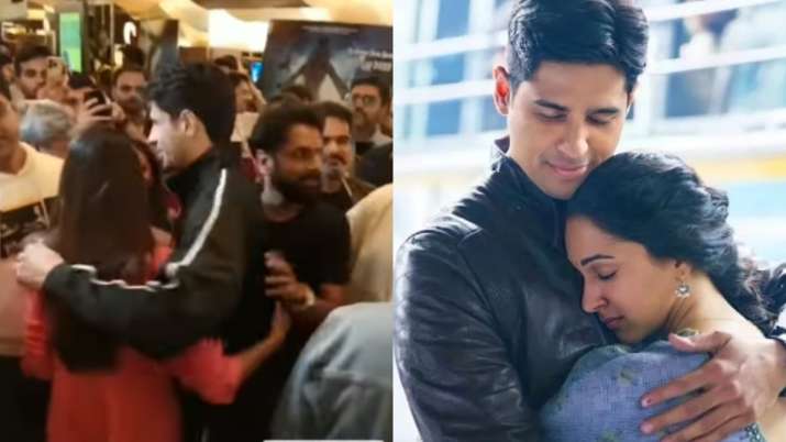 Sidharth Malhotra, Kiara Advani share hugs at Bhool Bhulaiyaa 2 screening amid breakup rumors | Video