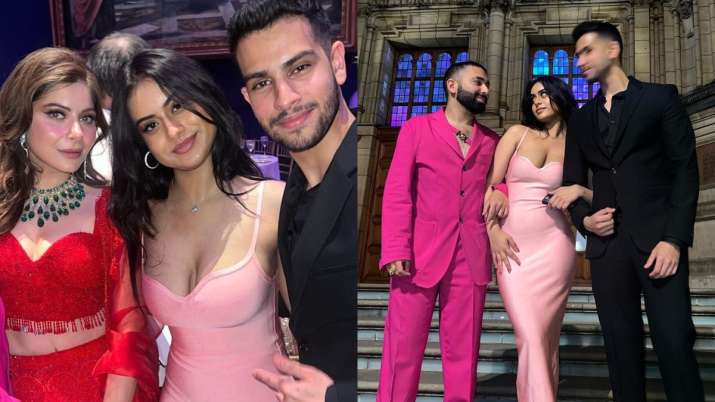 Nysa Devgn is too hot to handle in pink bodycon dress at Kanika Kapoor’s reception; Janhvi Kapoor reacts