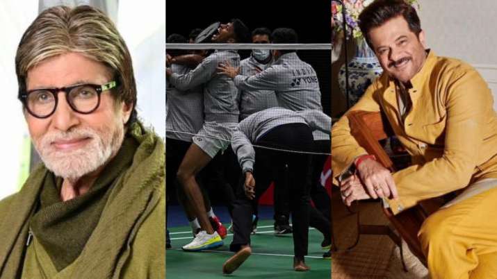 Amitabh Bachchan to Anil Kapoor, celebs congratulate Indian badminton team after Thomas Cup win