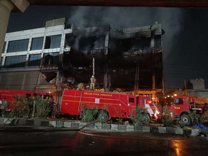 Delhi Mundka fire: Devastating images show charred building, heart-wrenching scenes