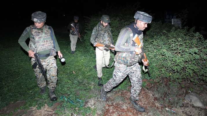 Special Operations Group (SOG)and CRPF personnel at an