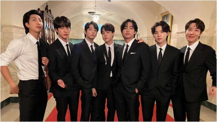 BTS' Jungkook, Jin, Suga, JHope, RM, Jimin, & V looked dashing in black tuxedos | See best pics here - Vimarsana News