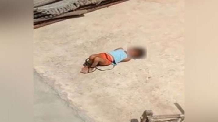 As punishment, a 5-year-old child was tied in the scorching heat