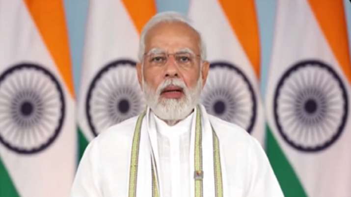 Prime Minister Narendra Modi during the BRICS Virtual Summit.