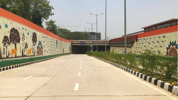 India Tv - Dedicated entry and exit points have been provided for Pragati Maidan from the tunnel and the underpasses on Bhairon Marg. 