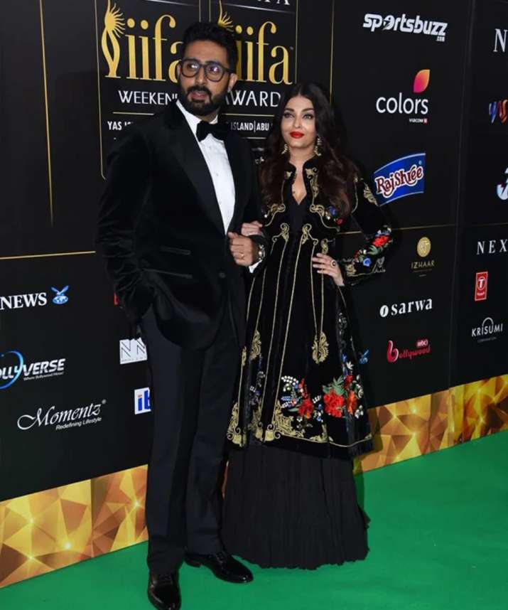 India Tv - Aishwarya Rai Bachchan and husband Abhishek Bachchan