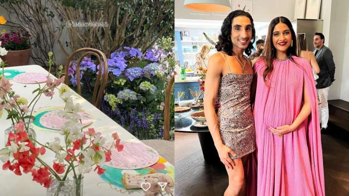 Inside Sonam Kapoor-Anand Ahuja's baby shower: Customized menu, cheesecakes, pretty decorations and more.