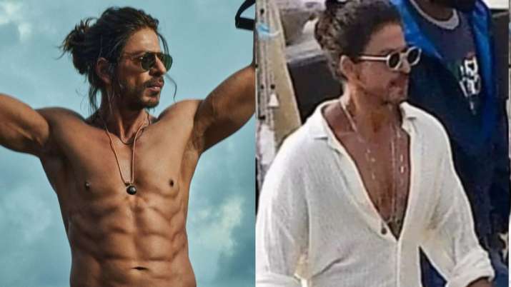 Shah Rukh Khan looks smouldering hot in man bun as pic from Pathaan sets goes viral