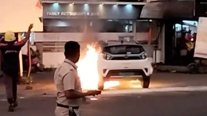 Tata Nexon, Tata Nexon on fire, Electric cars on fire, EVs on fire, EV fire incidents, Tata Nexon EV catches on 
