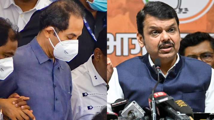 Maharashtra CM Uddhav Thackeray and LoP Devendra Fadnavis